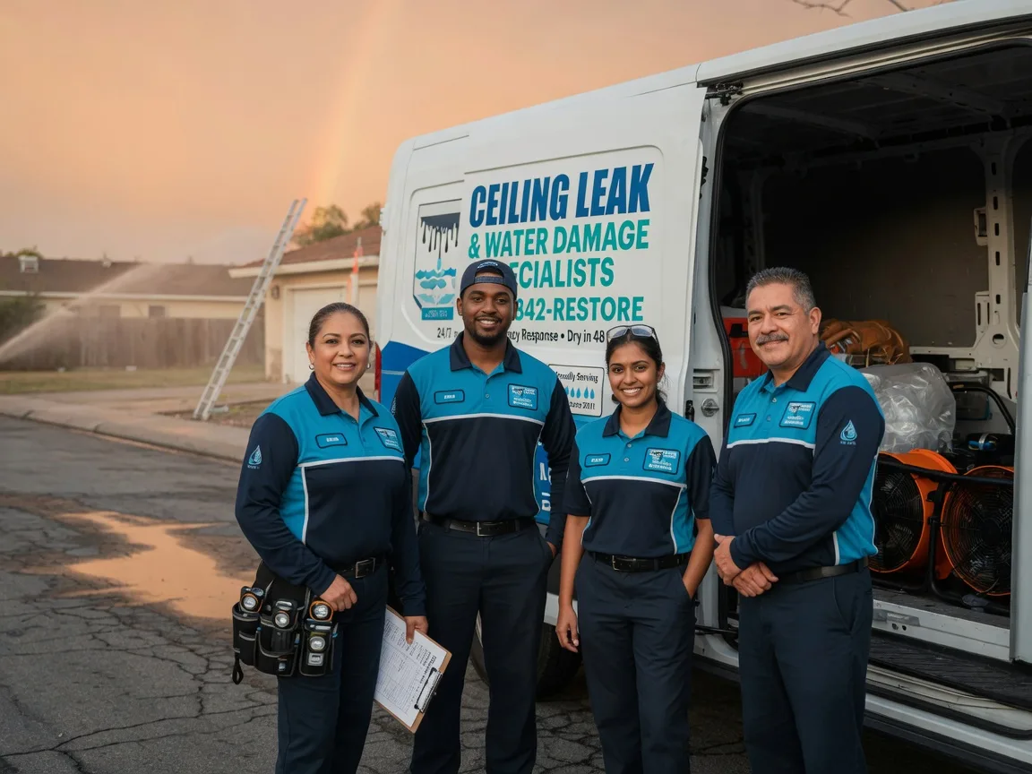 Ceiling Leak Cleanup company in La Villa, TX